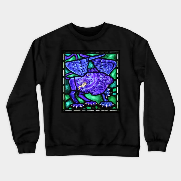 St. Mark's Winged Lion Evangelical Symbol Crewneck Sweatshirt by onepony